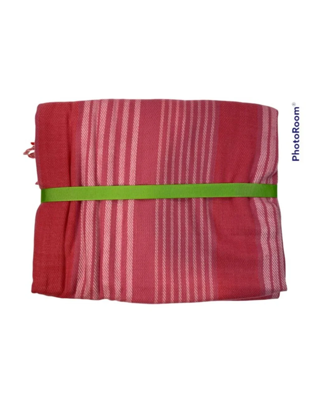 NWT Vera Bradley Soft Woven Throw Blanket in Pink Tonal Stripe 66 X 56 Soft